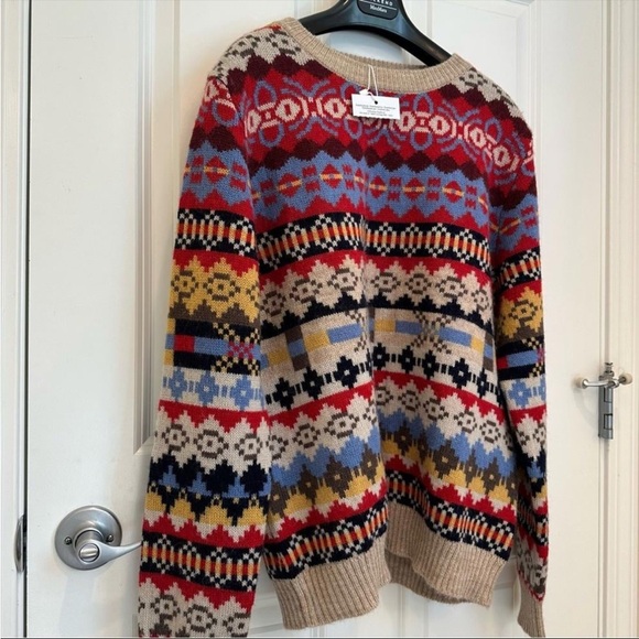 Weekend Max Mara fair isle Label-replaced with  Intrend Sweater Size:XL US 10/12 - Picture 3 of 12